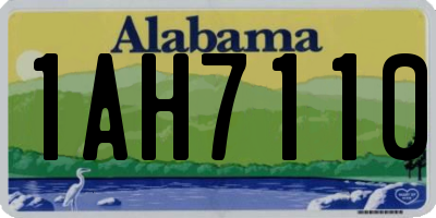 AL license plate 1AH7110