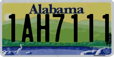 AL license plate 1AH7111