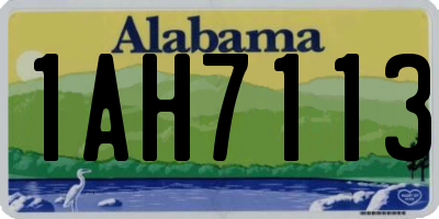 AL license plate 1AH7113