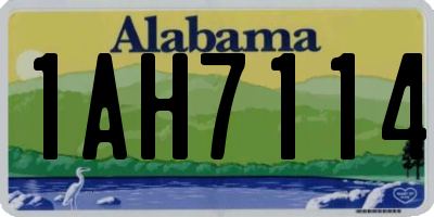 AL license plate 1AH7114