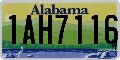 AL license plate 1AH7116