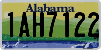 AL license plate 1AH7122