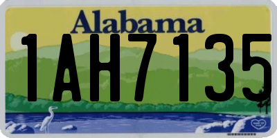 AL license plate 1AH7135