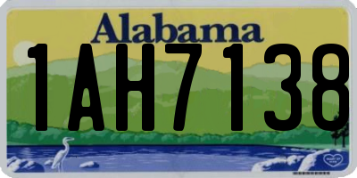 AL license plate 1AH7138