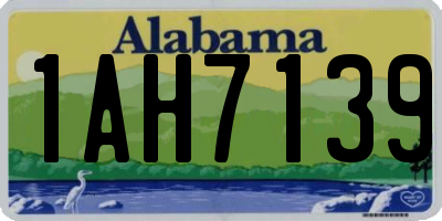 AL license plate 1AH7139