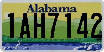 AL license plate 1AH7142