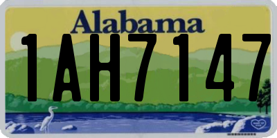 AL license plate 1AH7147