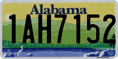 AL license plate 1AH7152