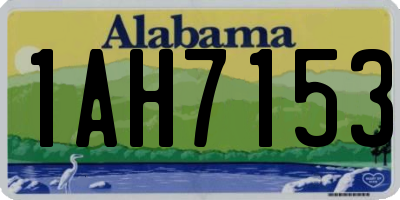 AL license plate 1AH7153