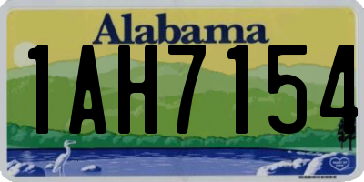 AL license plate 1AH7154