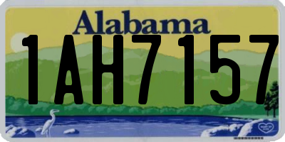 AL license plate 1AH7157