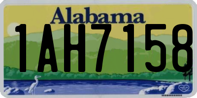 AL license plate 1AH7158