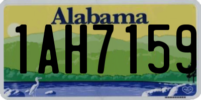 AL license plate 1AH7159