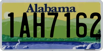 AL license plate 1AH7162