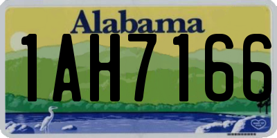 AL license plate 1AH7166