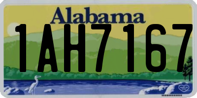 AL license plate 1AH7167