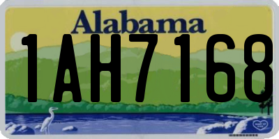 AL license plate 1AH7168