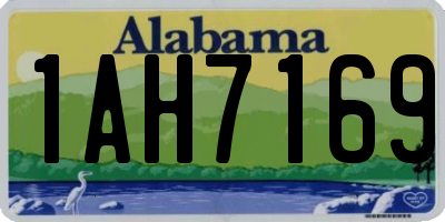 AL license plate 1AH7169