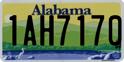 AL license plate 1AH7170