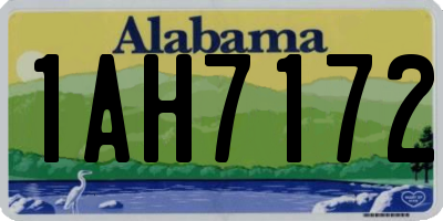AL license plate 1AH7172