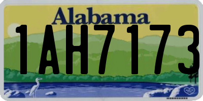 AL license plate 1AH7173