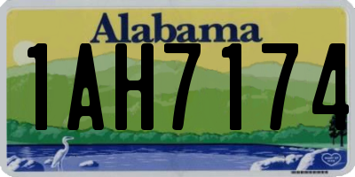 AL license plate 1AH7174