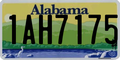 AL license plate 1AH7175