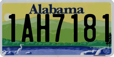 AL license plate 1AH7181