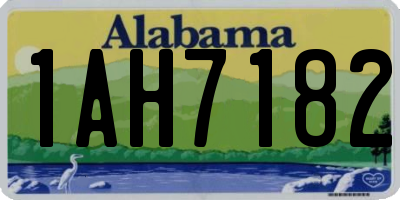 AL license plate 1AH7182