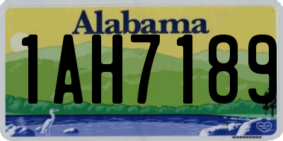AL license plate 1AH7189