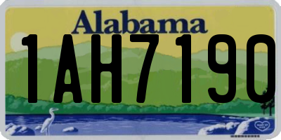 AL license plate 1AH7190