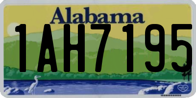 AL license plate 1AH7195