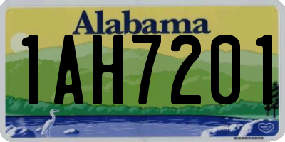AL license plate 1AH7201