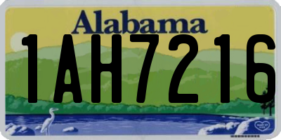 AL license plate 1AH7216