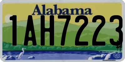 AL license plate 1AH7223