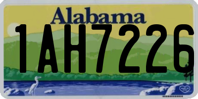 AL license plate 1AH7226