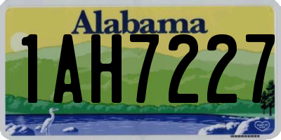 AL license plate 1AH7227