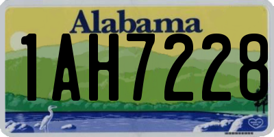 AL license plate 1AH7228