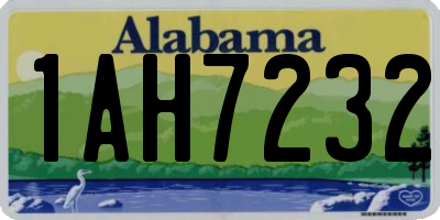 AL license plate 1AH7232