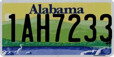 AL license plate 1AH7233