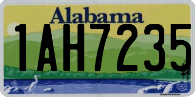 AL license plate 1AH7235
