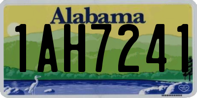 AL license plate 1AH7241