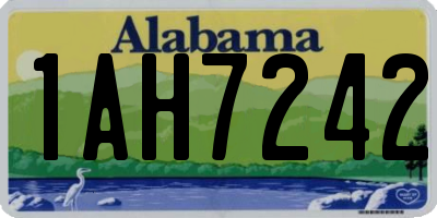 AL license plate 1AH7242