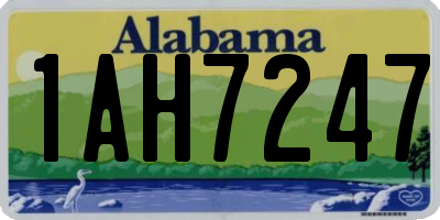 AL license plate 1AH7247