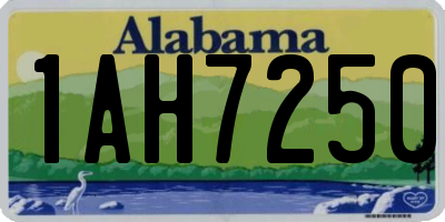 AL license plate 1AH7250