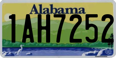 AL license plate 1AH7252
