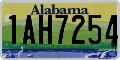 AL license plate 1AH7254