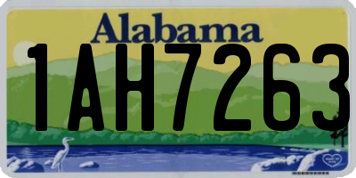 AL license plate 1AH7263