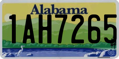 AL license plate 1AH7265