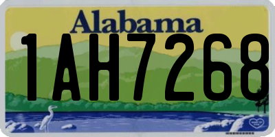 AL license plate 1AH7268